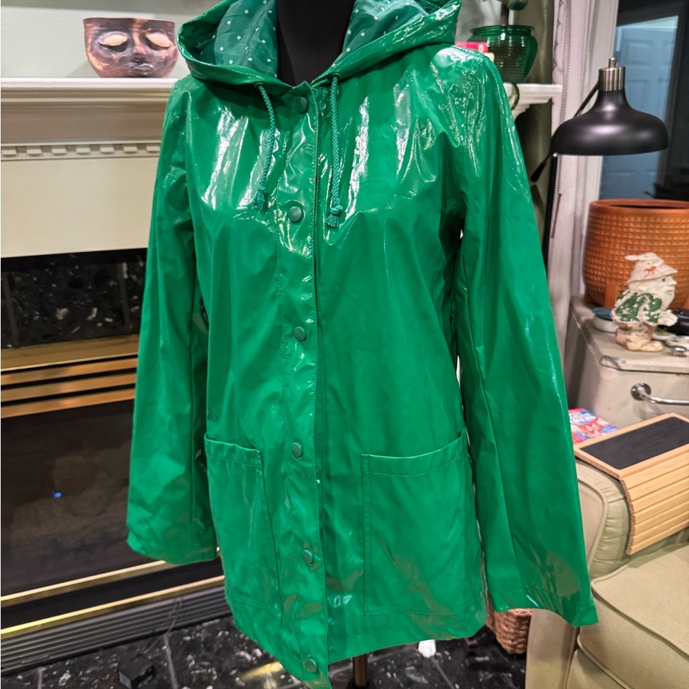 Xhilaration Shiny Green Utility Jacket